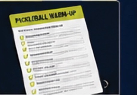Pickleball Warm-Up Checklist